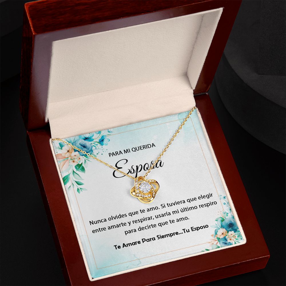 querida esposa Love Knot Amazon Template