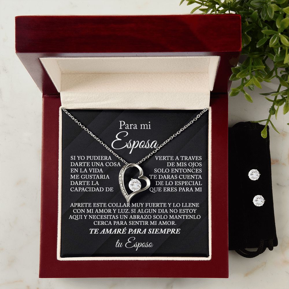 Forever Love Necklace Con Aretes