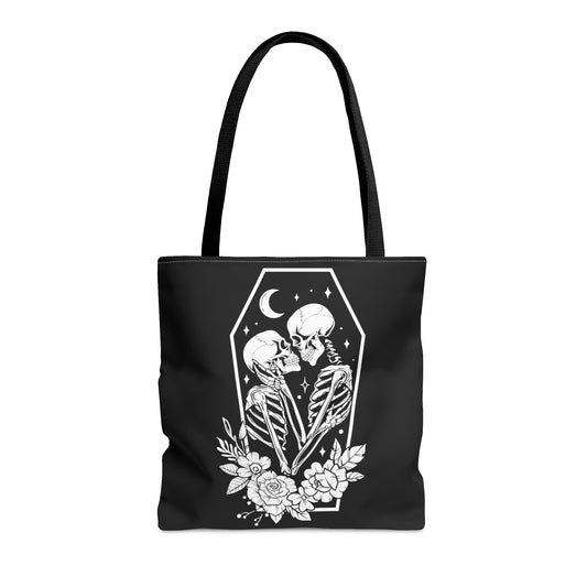 The Lovers Coffin Tote Bag