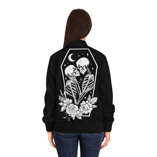 Lovers Skeleton Coffin Women's Jacket