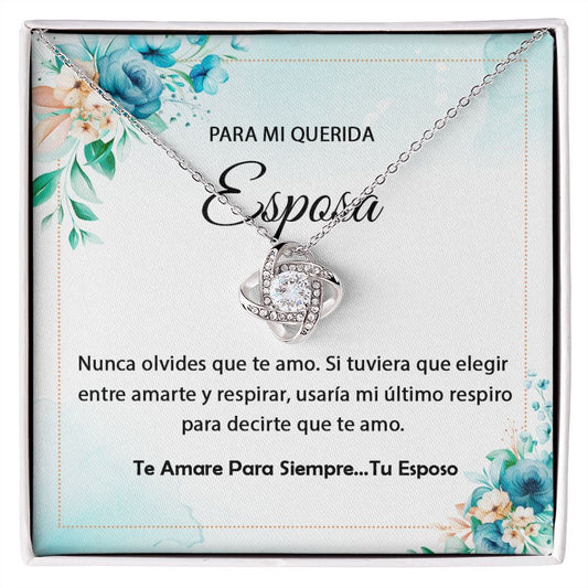 querida esposa Love Knot Amazon Template