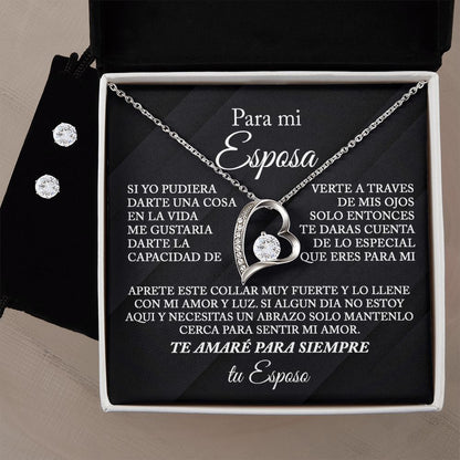 Forever Love Necklace Con Aretes