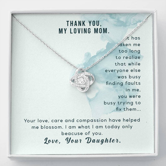 Thank you my loving mom